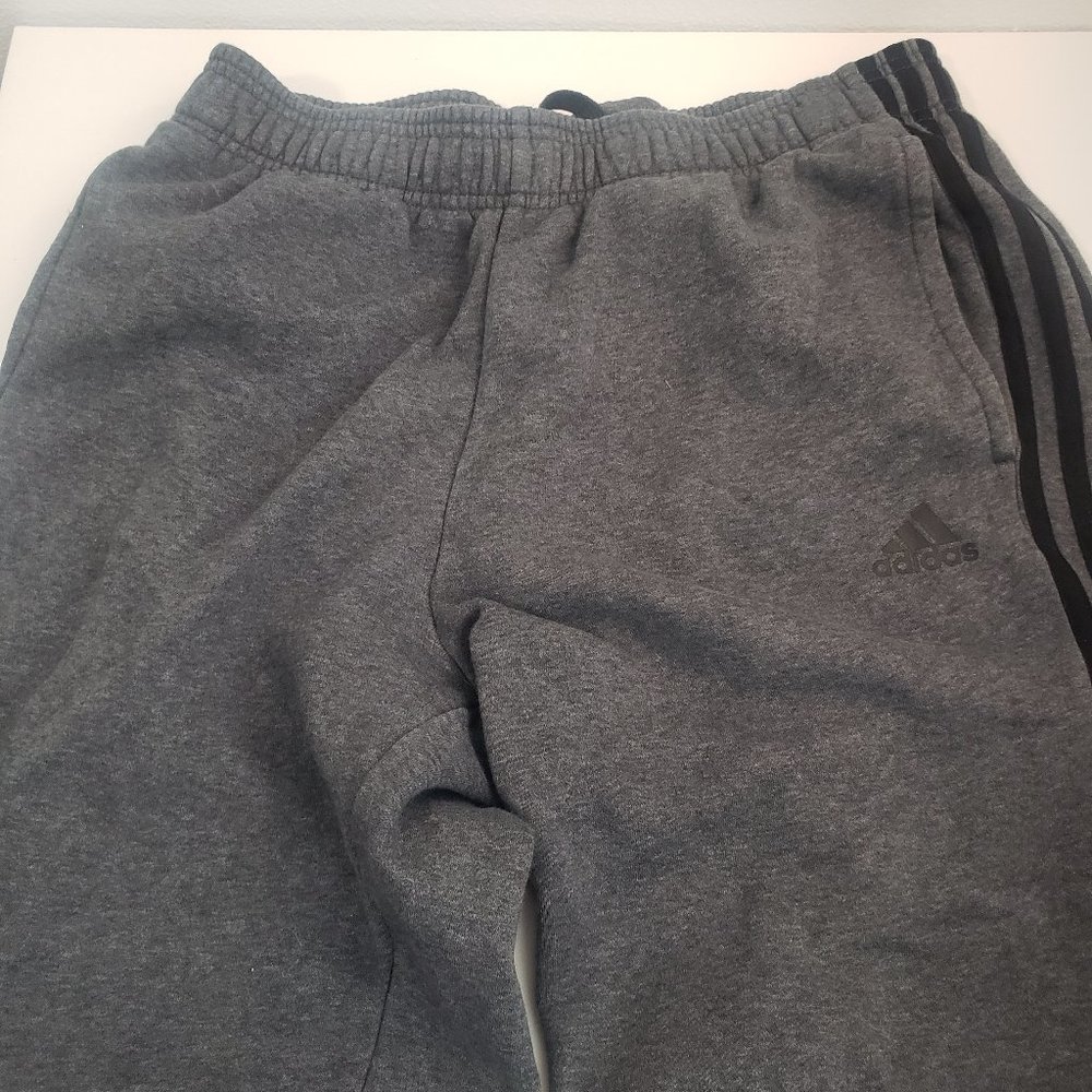 Adidas Mens Medium Gray Sweatpants - Picture 2 of 5